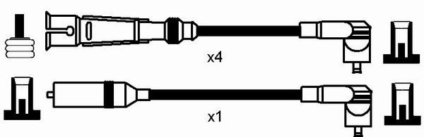 NGK 0937 Ignition Cable Kit