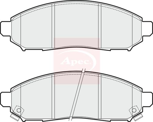 APEC Brake Pad Set, disc brake PAD1867