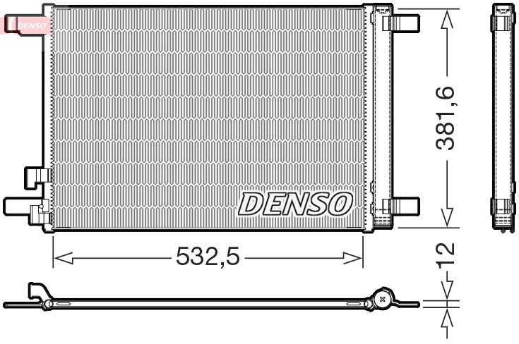 DENSO kondenzátor, klíma DCN02048