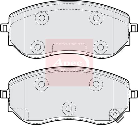 APEC Brake Pad Set, disc brake PAD2239