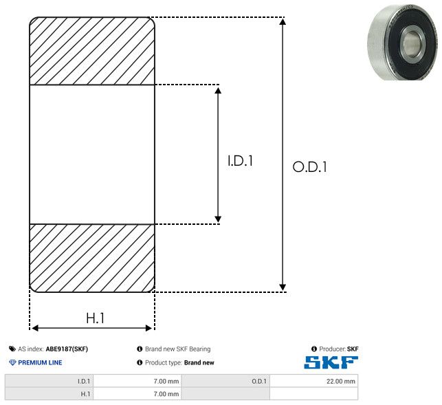 AS-PL ABE9187(SKF) Bearing