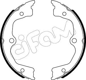 Set saboti frana, frana de mana 153-495 CIFAM