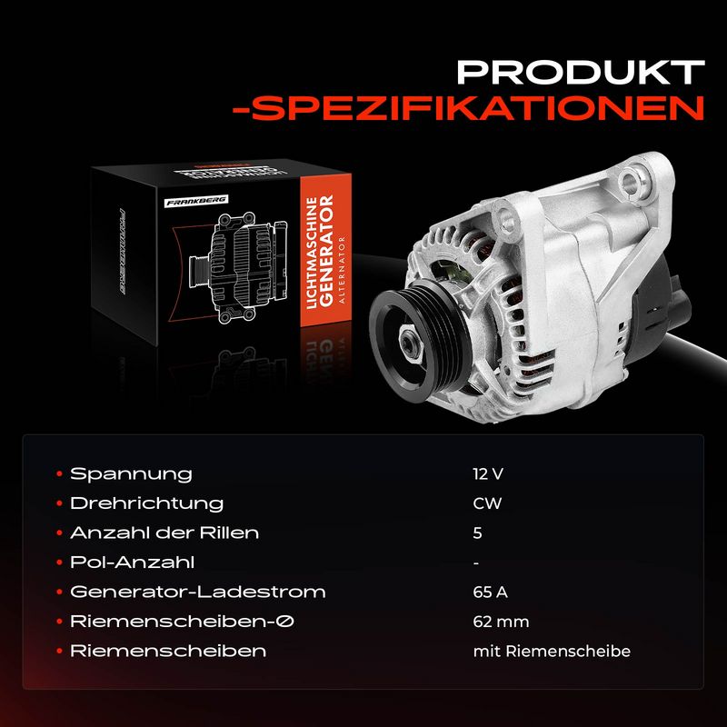 Frankberg 5481FB0001978 Alternator
