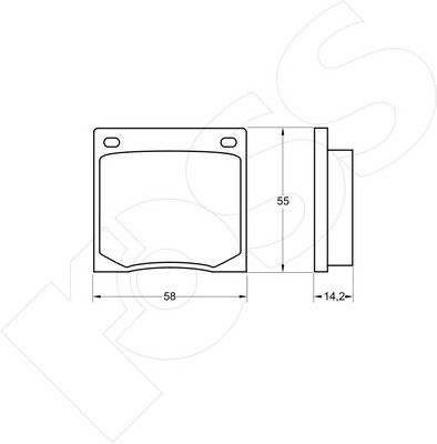 1-GNC R-070 - Brake Pad Set, disc brake