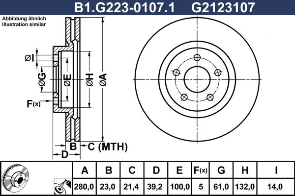 спирачен диск GALFER