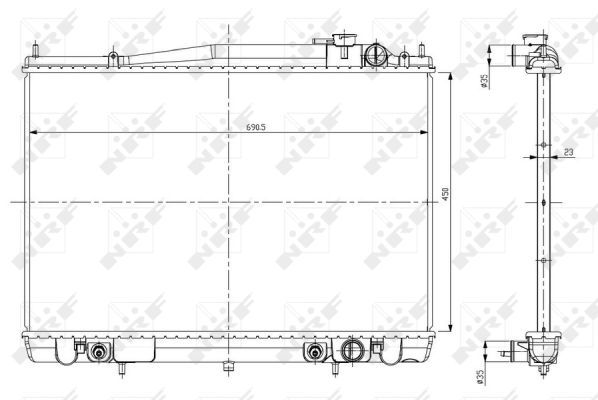 NRF 56084 Radiator, engine cooling