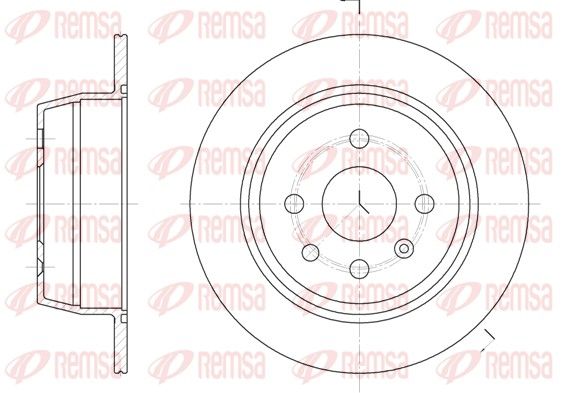 REMSA OPEL диск гальмівний задній ASTRA 91- 260 10 8