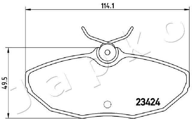 JAPKO 510310 Brake Pad Set, disc brake