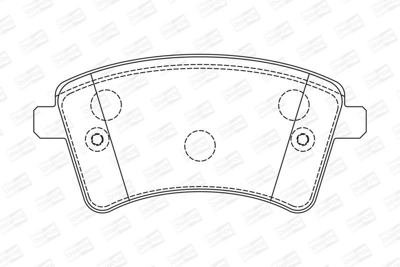 CHAMPION Plaquettes de frein à disque 573284CH