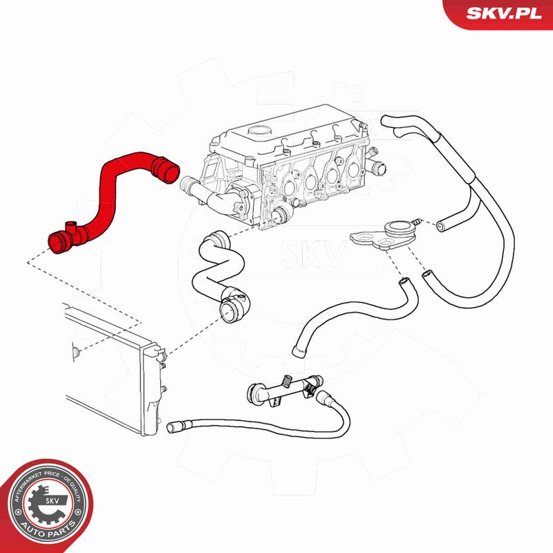 ESEN SKV 24SKV250 Radiator Hose