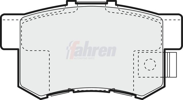 Fahren Brake Pad Set, disc brake FBP3170