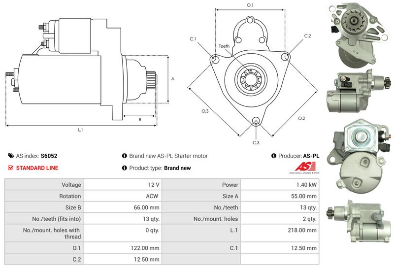 AS-PL S6052 Starter
