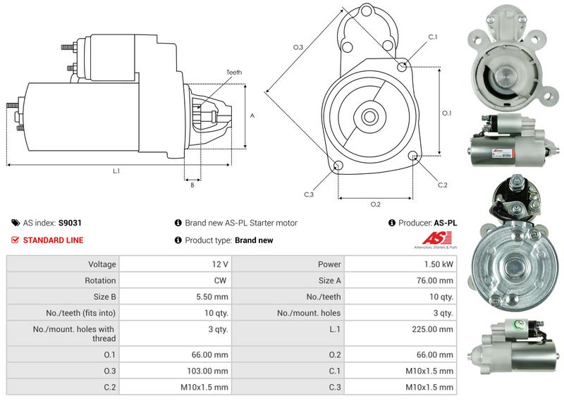AS-PL S9031 Starter