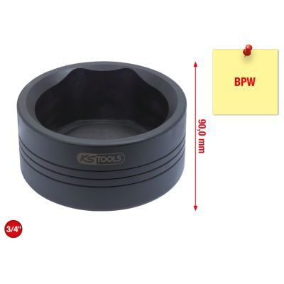 Cheie tubulara, capac roata (axa autoutilitara) KSTOOLS 450.0207
