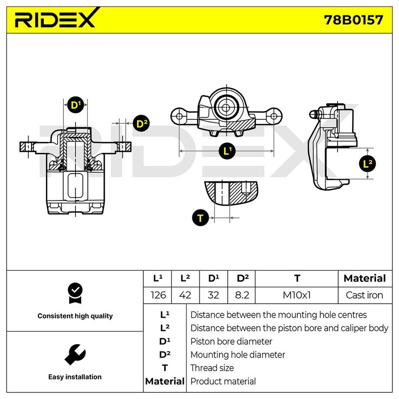 спирачен апарат RIDEX