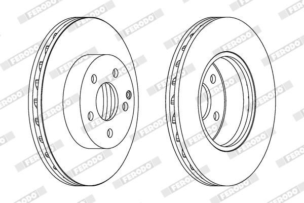 FERODO Disque de frein DDF1690