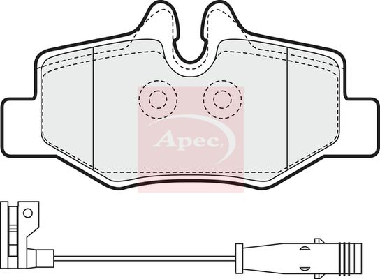 APEC Brake Pad Set, disc brake PAD1436