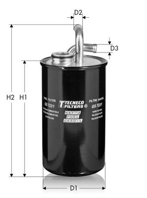 Фільтр палива, Tecneco GS722/1