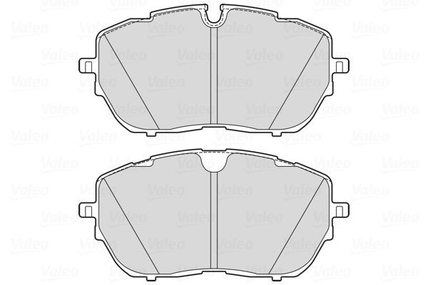 Комплект гальмівних накладок, дискове гальмо, Valeo 302205