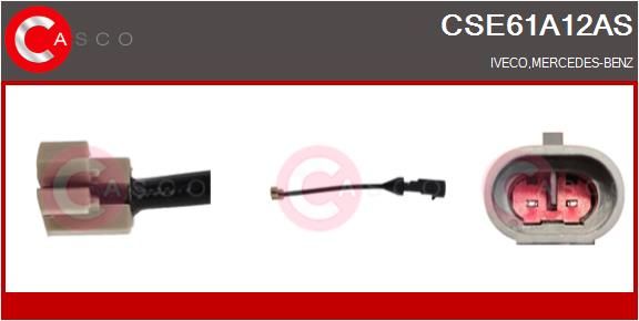Výstražný kontakt, opotřebení obložení CSE61A12AS