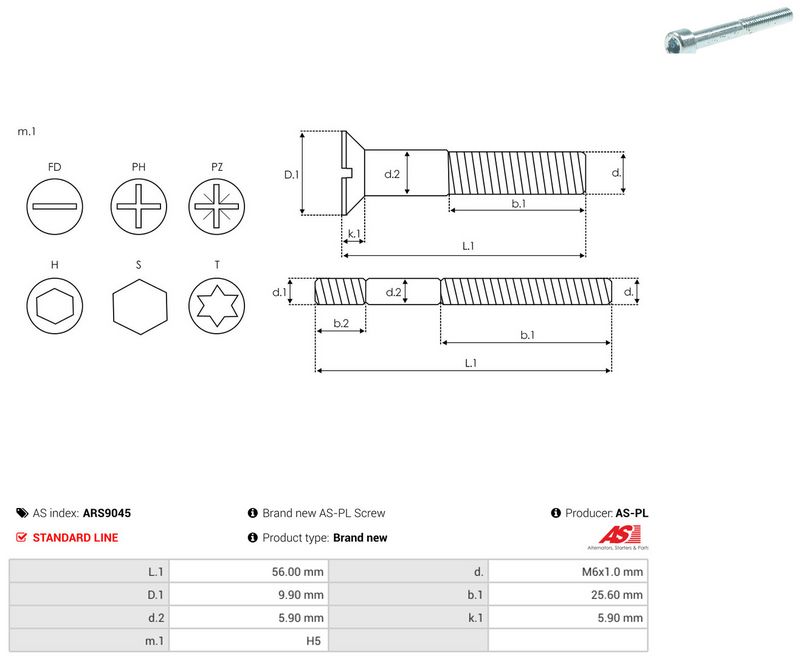 AS-PL ARS9045 Repair Set, alternator