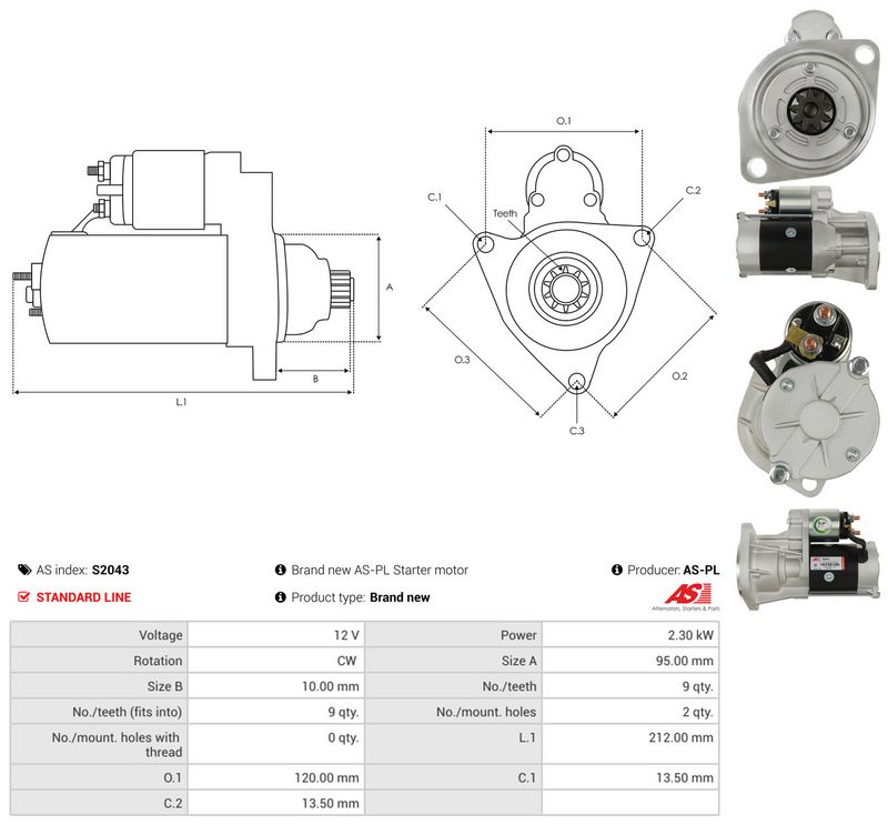Starter, AS-PL S2043