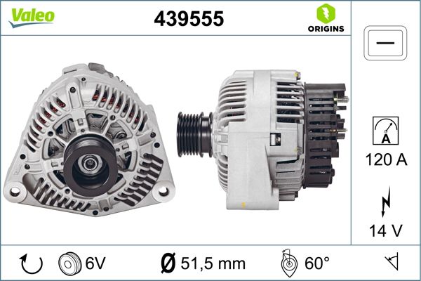 VALEO Dynamo / Alternator 439555