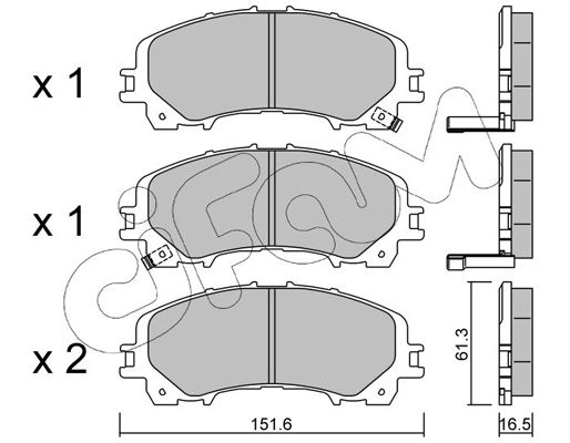 CIFAM NISSAN колодки тормозной передний X-Trail 1.6dCi 13-, Infiniti Q50