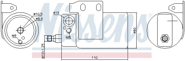 NISSENS 95185 Dryer, air conditioning