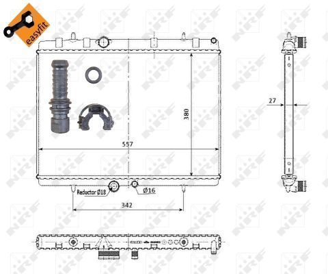 NRF 50438 Radiator, engine cooling