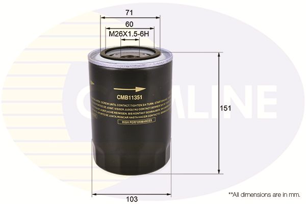 Оливний фільтр, Comline CMB11351