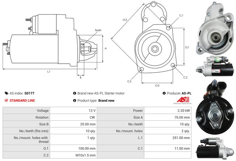 AS-PL S0177 Starter