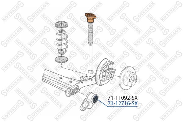 STELLOX 71-12716-SX Mounting, control/trailing arm