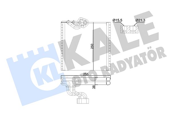 KALE RENAULT випарник Kangoo 08-