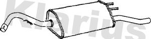 KLARIUS 230654 - Rear Silencer