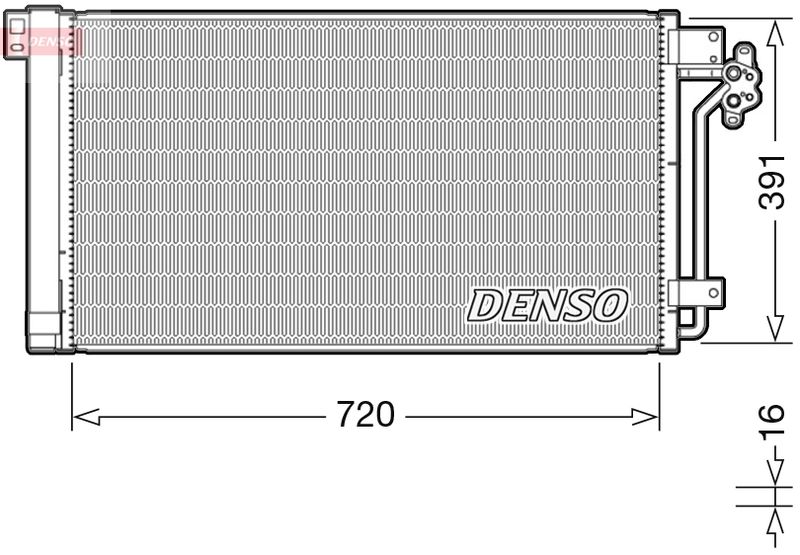 DENSO kondenzátor, klíma DCN32020