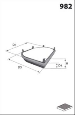 MISFAT Filtre d'habitacle HB129