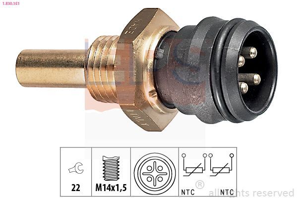 Sensor, temperatura del refrigerante
