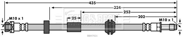 BORG & BECK fékcső BBH7921