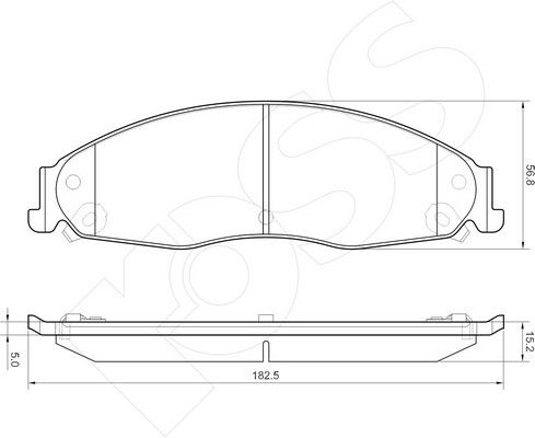 1-GNC R-1344 - Brake Pad Set, disc brake