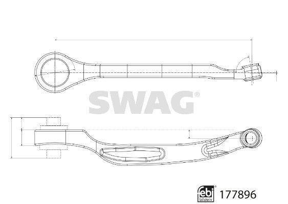 SWAG 33 10 4358 Control/Trailing Arm, wheel suspension