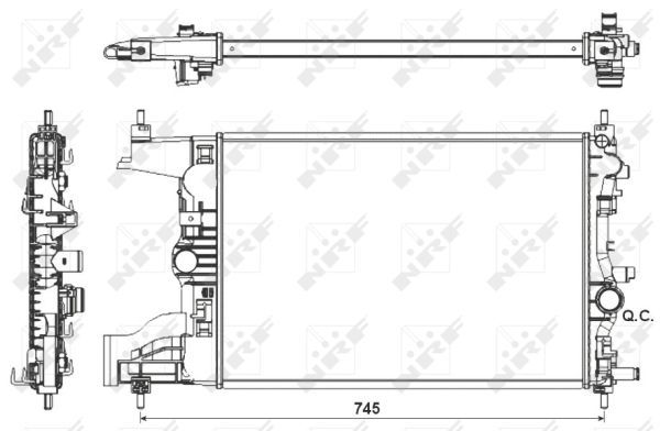 NRF 53155 Radiator, engine cooling