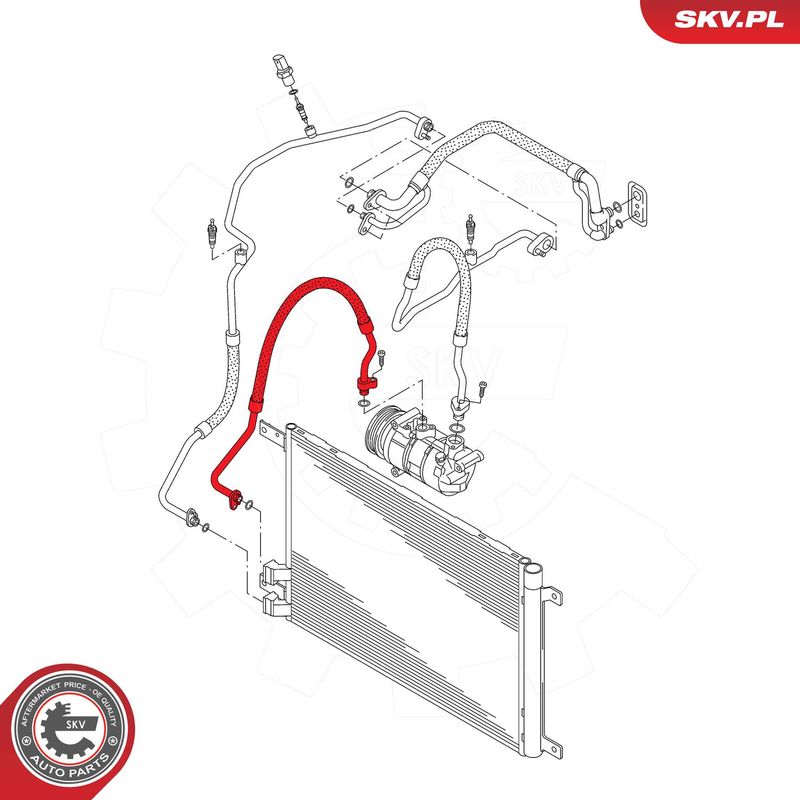 Kõrgsurve-, madalsurvetorustik, kliimaseade, ESEN SKV 43SKV550