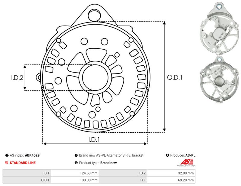 AS-PL ABR4029 Protective Cap, alternator