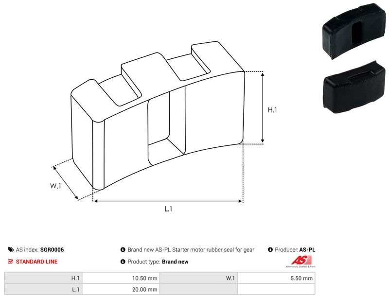 AS-PL SGR0006 Repair Kit, starter
