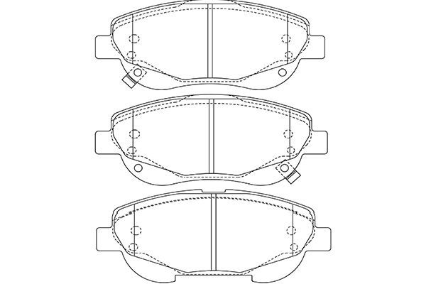 KAVO PARTS TOYOTA Тормозные колодки пер. Avensis 2,0-2,2 08-