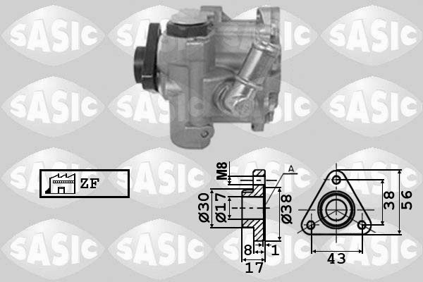 Гідравлічний насос, механізм рульового керування, Sasic 7076048