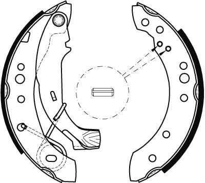 TRW GS8467 Brake Shoe Set