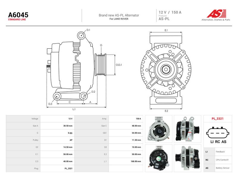 Generaator, AS-PL A6045
