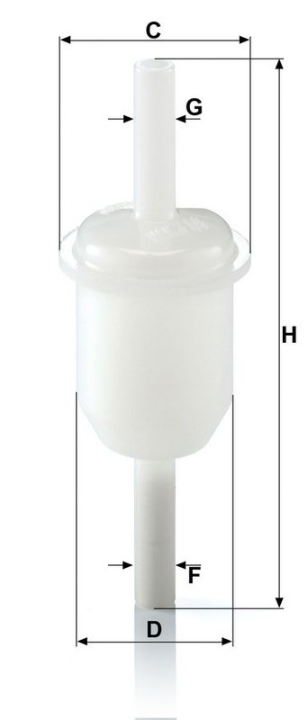 Kütusefilter, MANN-FILTER WK 31, 4 (10)